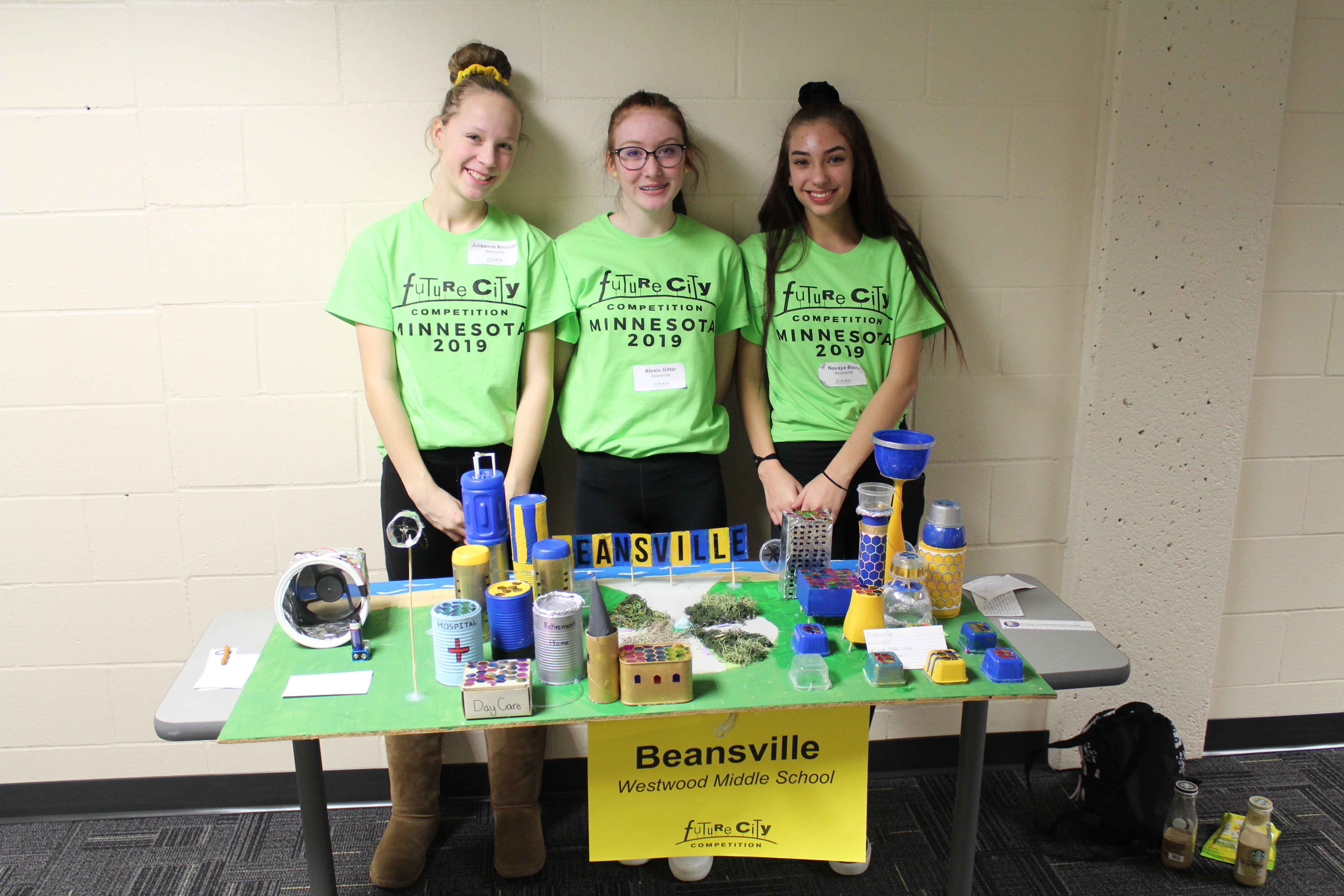 Future City students and city model