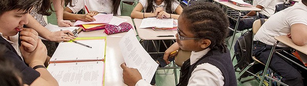 Image of students in an NYC classroom.