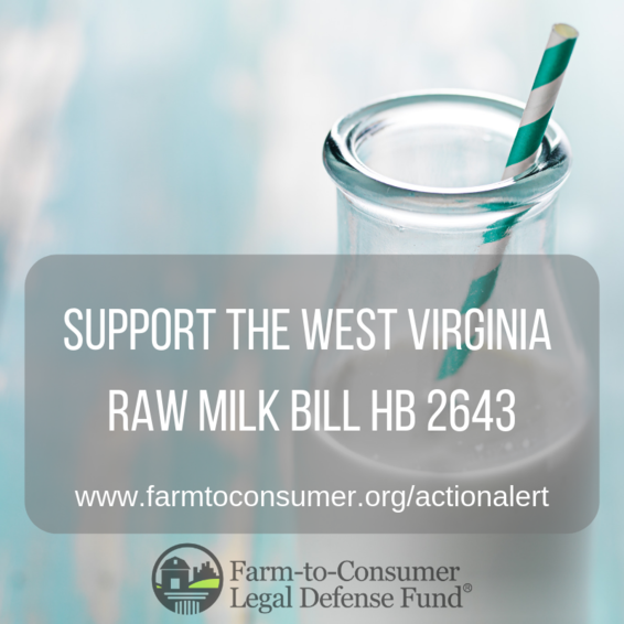 WV Raw Milk Bill