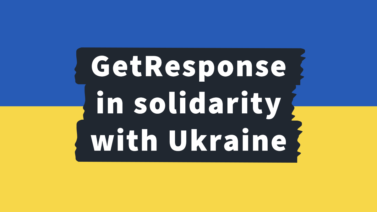 GetResponse in Solidarity with Ukraine.