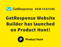 GetResponse Website Builder has launched on Product Hunt!