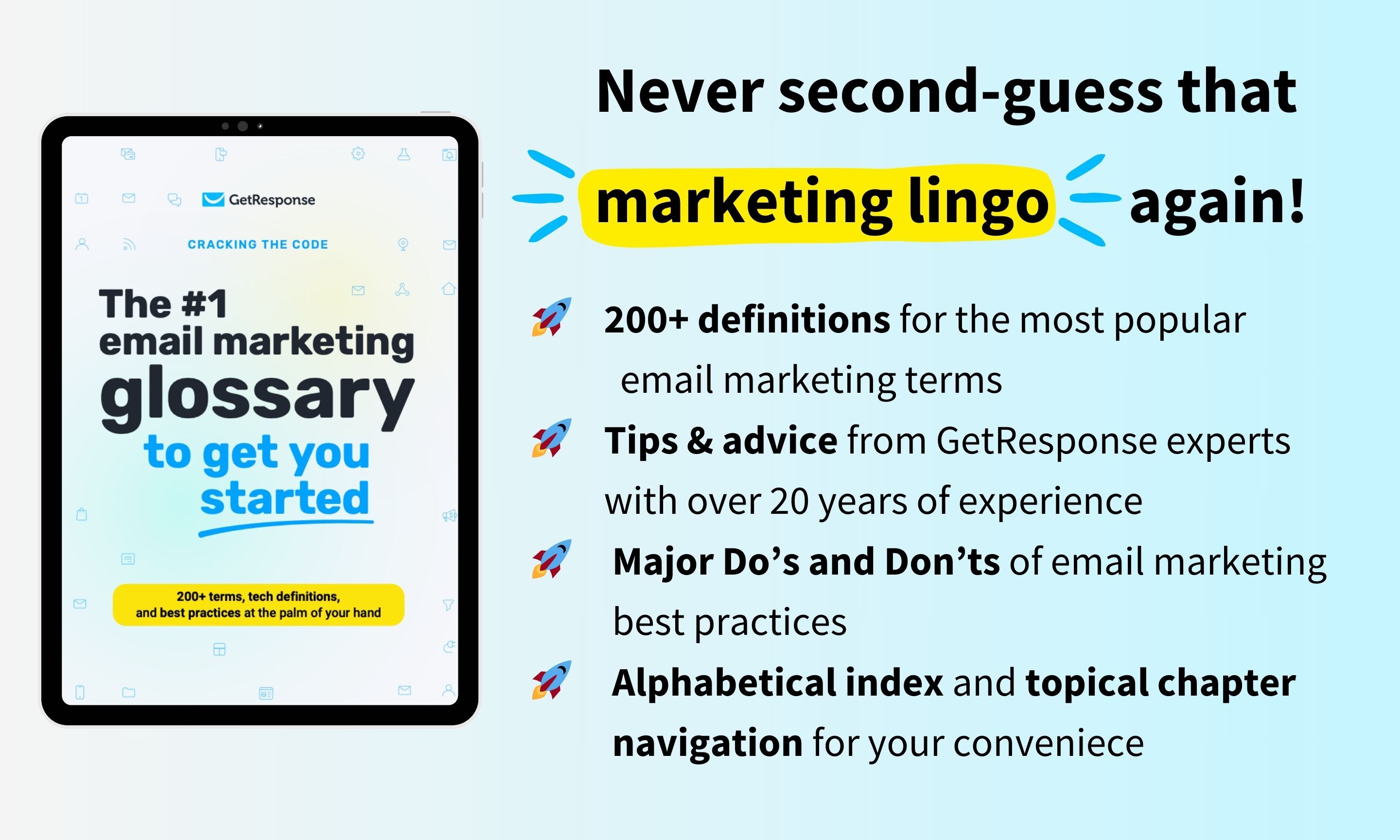 The #1 email marketing glossary to get you started
