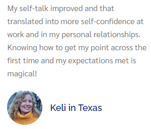 Success Story - improved self-talk and self-confidence