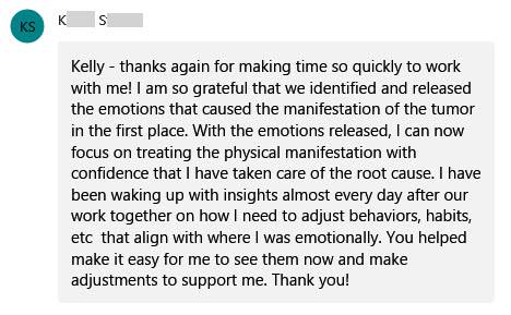 Client story energy work for diagnosis