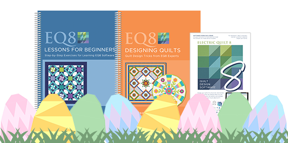 “There were a significant number of upgrades between EQ7 and EQ8 and I found that I needed some assistance in learning the new platform. I particularly love the changes made to the Custom Quilt Layout. The ability to design with multiple shaped blocks is just what I needed!“ —Angela P.