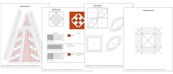 Print What You Need to Sew  Print your own Dear Jane blocks in any size as templates, foundation patterns, or rotary-cutting charts. You can even print the blocks just as they appear in the Dear Jane book! 