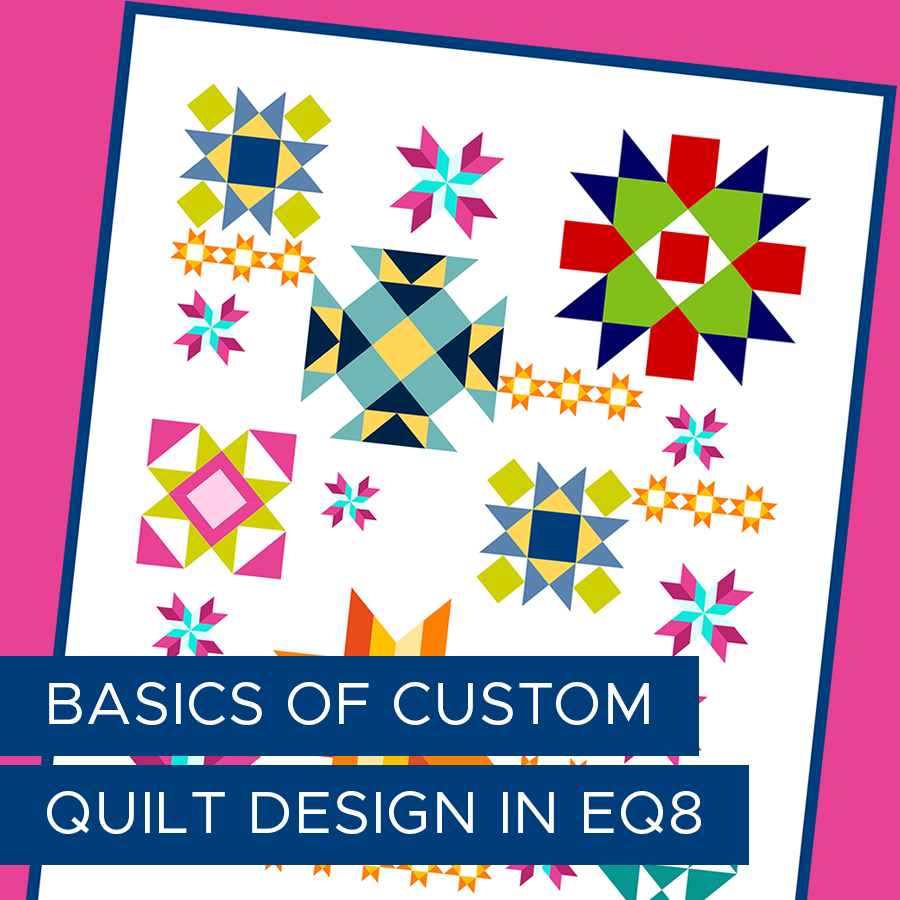 Half-Day Class  You'll be wowed by this one! Learn to create super unique quilt-top designs with various blocks, custom sashing, and/or striking negative space!  More info >