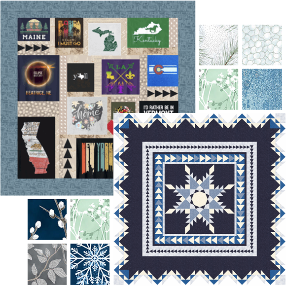 EQ Freebies  Don't miss December's free downloads and lesson for EQ8!Project of the Month: Single SnowflakeFabric of the Month: First Snowfall by HoffmanDesign & Discover Lesson: T-Shirt Quilts