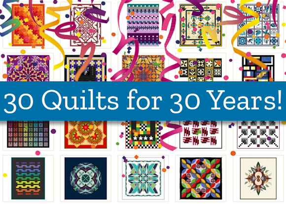 30th Anniversary Wrap Up  Last chance to submit your quilt!    We're celebrating the end of our 30th anniversary with a special slideshow of 30 EQ user-designed quilts! Want your quilt to be considered for the show? Submit images to the EQ Quilt Gallery by December 15! View EQ Quilt Gallery >