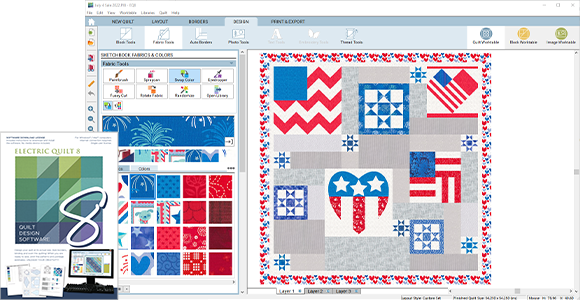 Product Spotlight: Electric Quilt 8 (EQ8)  EQ has been the leader in quilt-design software for over 30 years now and the reviews for EQ8 continue to pour in! You won't believe how easy it is to design your own quilts. Shop Software >