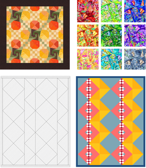EQ Freebies  Don't miss September's free downloads and lesson for EQ8!Project of the Month: Pretty PumpkinsFabric of the Month: Illuminations (and fabric giveaway!)Design & Discover Lesson: Strip Quilts