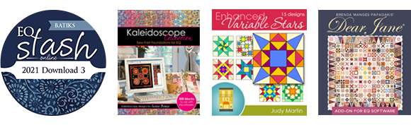 20% Off Add-ons for EQ!  Download more fabrics, blocks, and quilts for your EQ! You'll find all kinds of pieced and applique blocks to choose from, quilts by popular designers, and fabrics from the best manufacturers! Shop Add-ons for EQ >