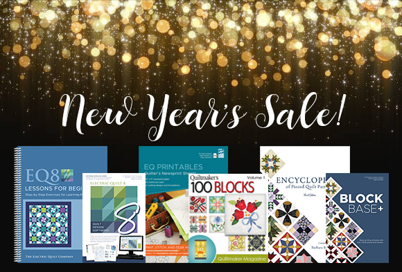 Save 20% on Everything!  Ring in the new year with savings on all products at ElectricQuilt.com!   Use code CELEBRATE to save!