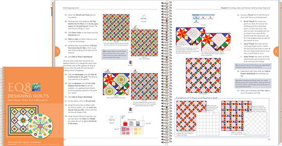 Product Spotlight: EQ8 Designing Quilts  If you're comfortable with the basics of EQ8 but are eager to dive deeper, this book is for you. Each chapter covers a different quilt style and you may recognize the authors! Shop EQ8 Lesson Books >