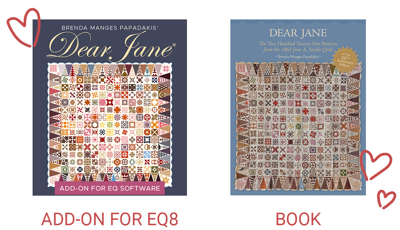 Dear Jane Add-on and Dear Jane book