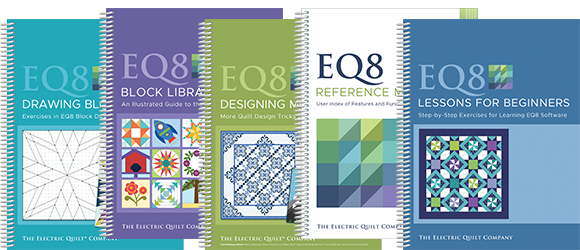 25% Off EQ8 Books  Take advantage of all EQ8 can do by mastering the tools and worktables! Learn how to draw blocks, design new types of quilts, import your own fabrics, and so much more! Check the “Which Book to Buy” tab on each book's product page for help choosing the right one for you! View all EQ8 Books >