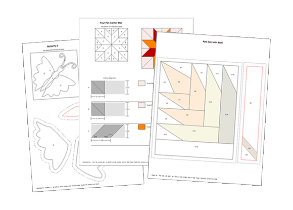 Print your blocks in any size  Choose a size and print templates, rotary-cutting charts, and foundation patterns! Customers rave about the printing enhancements in EQ8!