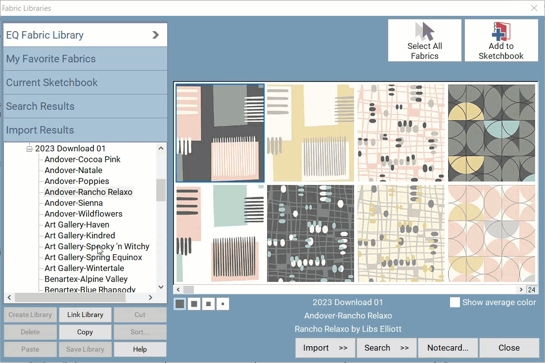 New fabrics for your EQ software!