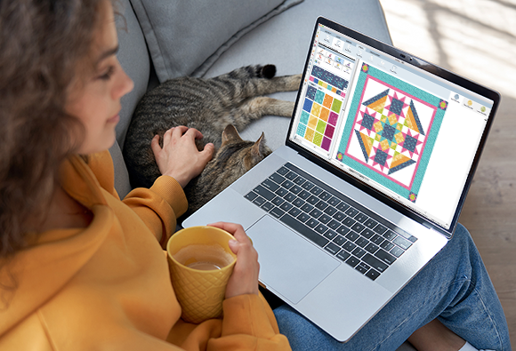 Special Offer: EQ8 Sale!  Save 20% on EQ8 today! If you have EQ7, EQ6, or EQ Mini, you get extra savings with our special upgrade pricing! Install EQ8 in just minutes and with our free beginner lesson, you'll have your first quilt designed today!   Need help? Call us or use our Live Chat!