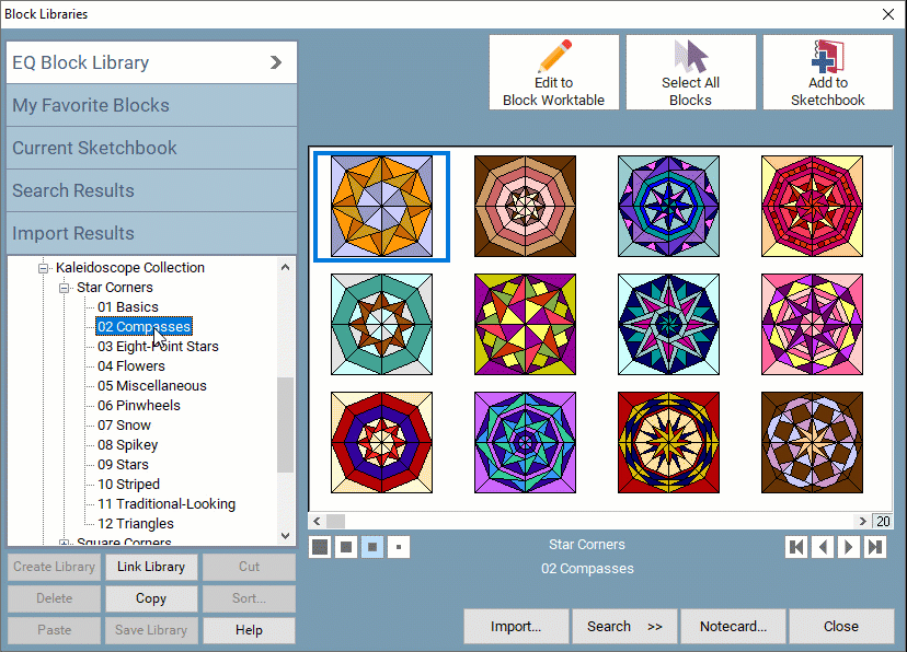 Kaleidoscope Collection is a downloadable add-on for EQ8 software.