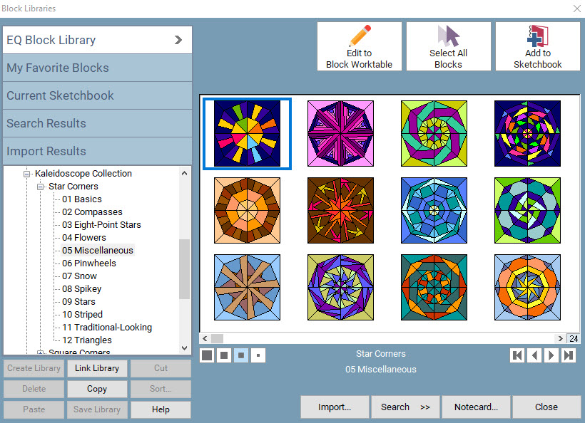 Kaleidoscope Collection is a downloadable add-on for EQ8 software.