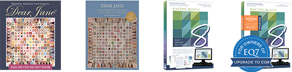 25% off Dear Jane add-on, book, and EQ8 software!