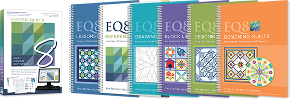 Special Offer: 25% off EQ8 and books!  Big sale! Save 25% on EQ8 (including upgrades and the Migration Kit) and all the EQ8 books! Learn to design your favorite quilts in the most user-friendly quilt design software on the market! Design, print, then sew!