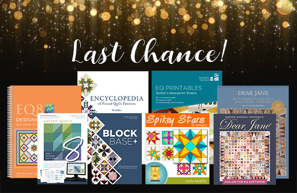 Last chance to save 20% at ElectricQuilt.com