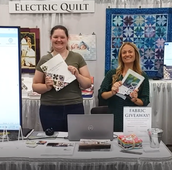 Thanks for stopping by the EQ booth!  We hope you had a wonderful time at AQS QuiltWeek Grand Rapids. We were so excited to be part of this show and are so happy we got to meet you! You are receiving this email because you provided your email address for one of our giveaways. Whether or not you took home a prize, we still have more to offer!