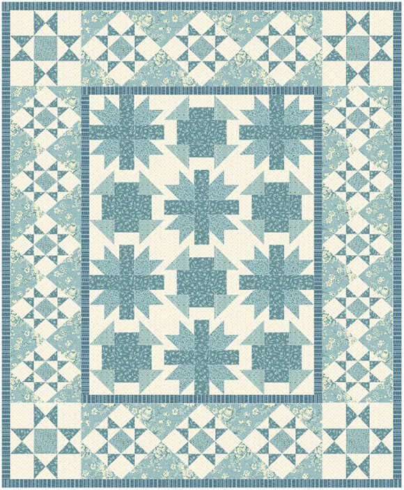 Fabrics shown above: Bluebird by Edyta Sitar of Laundry Basket Quilts