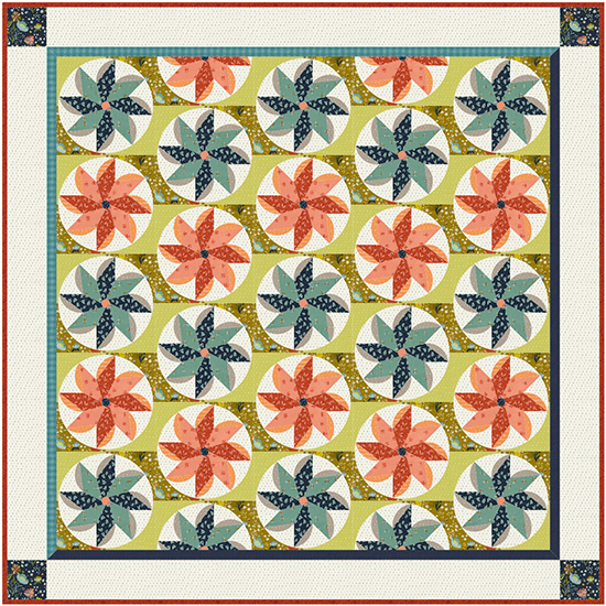 EQ8 Block Spotlight  Each month we highlight a block from the EQ8 Block Library with a few design ideas. Take a look at the pretty quilt picture and you'll see this month's block, Star Dahlia. Show us what you design with that block! It can be as simple or as complex as you’d like. View Block Spotlight >