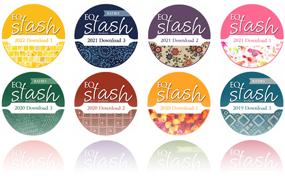 With 27 Stash downloads available, you can add over 30,000 fabrics to your EQ!