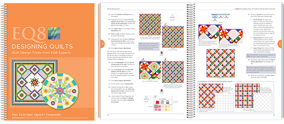 Designing Quilts book  When you're comfortable with the basics and ready to jump into quilt designing, this is your book. Learn design tips from EQ experts and pattern designers while creating all sorts of different quilts! You'll be so inspired by these creative lessons! View this book >