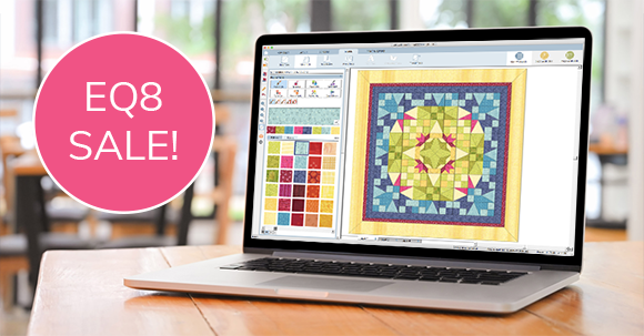Save 20% on EQ8! Upgrades too!  Join the thousands of quilters designing with the most user-friendly quilt design software on the market! 