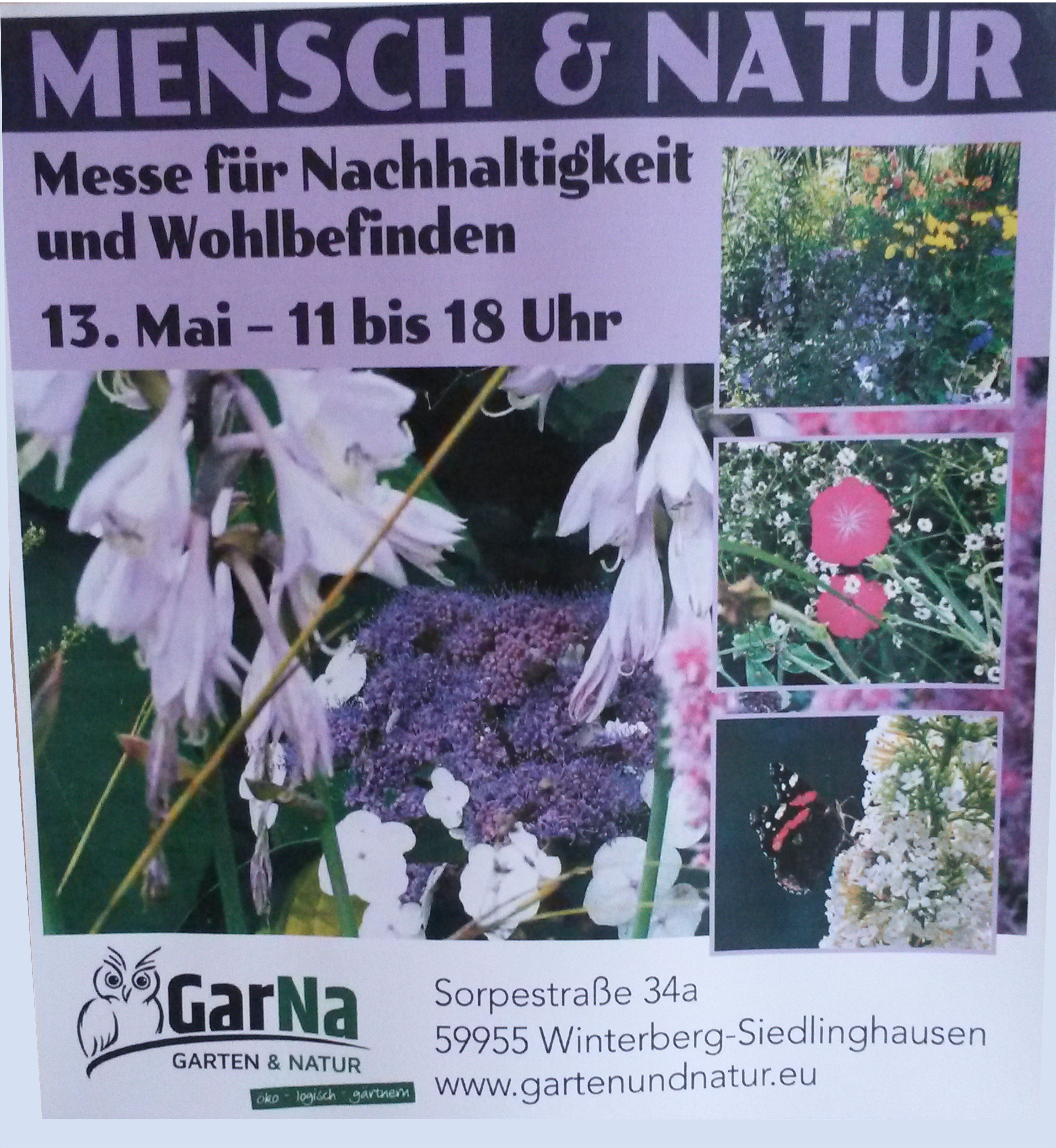 Messe Garten und Natur 13.05. Siedlinghausen bei “GarNa“